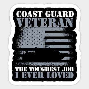 Coast Guard Veteran Sticker